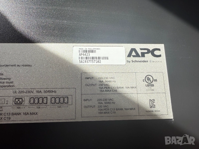APC AP4423 автоматичен превключвател на захранване (ATS), снимка 2 - UPS захранвания - 52244183