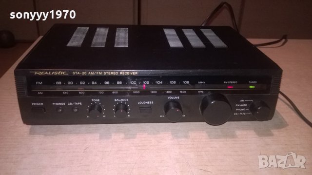 realistic sta-20 stereo receiver-внос франция