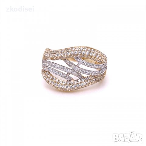 Златен дамски пръстен 3,42гр. размер:57 14кр. проба:585 модел:9937-5