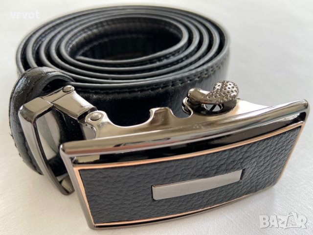 Колани от естествена кожа с оксидирана автоматична тока, снимка 18 - Колани - 28860696