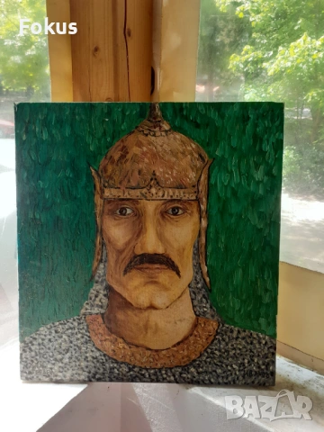 Стара картина масло на платно на български автор