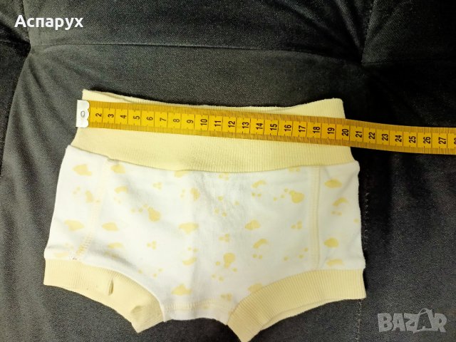 Бебешки памучни къси панталонки с ластик в кръста 0-3 месеца, снимка 5 - Панталони и долнища за бебе - 43091983