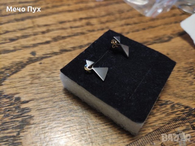 Сребърни обеци (54), снимка 2 - Обеци - 39480241