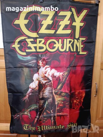 OZZY OZBOURNE-The Ultimate Sin Flag, снимка 1 - Китари - 43909168