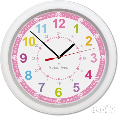 Детски стенен часовник ISABEL IVEN, снимка 2 - Детски - 52687519