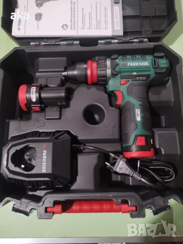 12 V Комплект акумулаторна дрелка PBSA 12 E4 С 2 акумулаторни батерий и 75 аксесоари 3 г. гаранция, снимка 10 - Други инструменти - 52651676