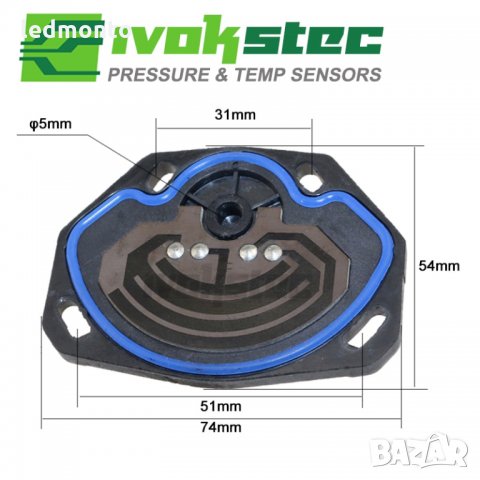 TPS Сензор за положение на дроселовата клапа 037907385A audi 80 vw skoda, снимка 2 - Части - 35599507