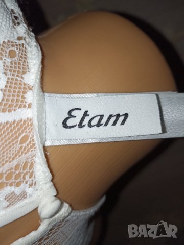 Etam - S-Ново секси дантелено бюстие в бяло, снимка 7 - Корсети, бюстиета, топове - 39747477