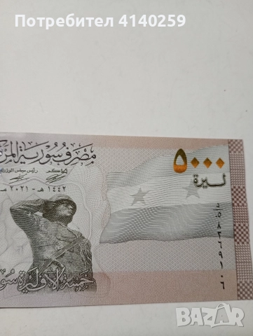 СИРИЯ БАНКНОТА 5000 ПАУНДА 2021 Г , снимка 3 - Нумизматика и бонистика - 52864007