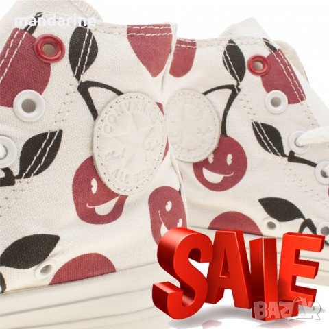 ПРОМО 🍊 CONVERSE ALL STAR № 36½ и 37 🍊 Дамски кецове с фигурална шарка нови с кутия, снимка 15 - Кецове - 21787719