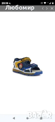 Geox Sandal JS Android Boy/Унисекс Royal/Жълто

, снимка 7 - Детски сандали и чехли - 47315816