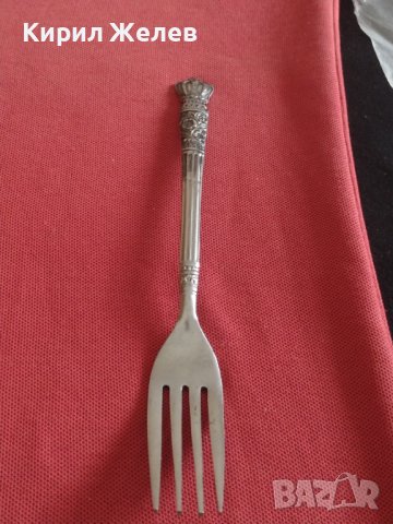 Стара вилица красива кралска орнаментика перфектно състояние за КОЛЕКЦИЯ ДЕКОРАЦИЯ 62121, снимка 5 - Други ценни предмети - 43862388