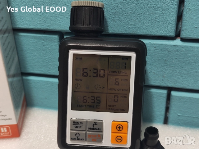 CROSOFMI Напоителен компютър с голям дисплей, Rain Delay и Child Lock, снимка 2 - Друга електроника - 51592899