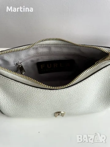 Furla кожена чанта, снимка 4 - Чанти - 47555211