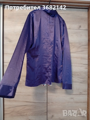 продавам дамска лилава сатенена риза , снимка 5 - Ризи - 51439083