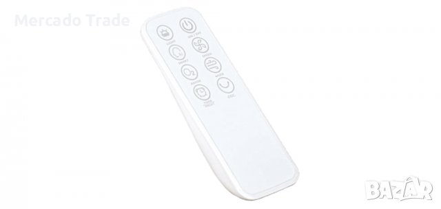 Вентилаторна кула с дистанционно управление, Бял, 100,6см, снимка 4 - Вентилатори - 36712569