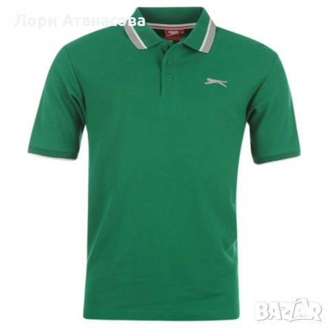  Стилна тениска в зелено,розово,лилаво и оранжево " Slazenger " с къс ръав,внос от Англия-предно зак, снимка 5 - Тениски - 26536752