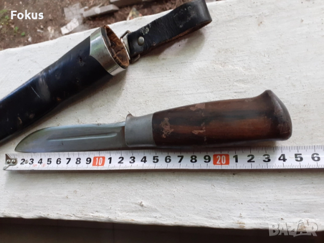 Уникална находка Норвежки ловен нож BRUSLETTO GEILO с кания, снимка 4 - Антикварни и старинни предмети - 52335476