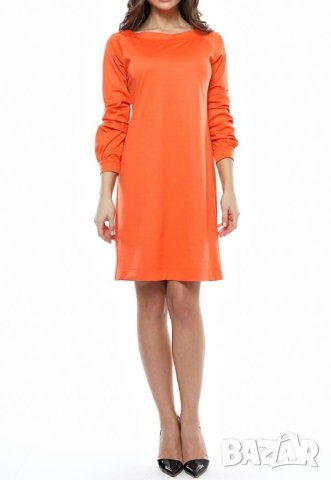 Оранжева рокля с дълги ръкави Alberto Zotti - M