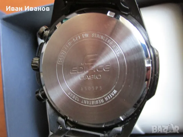Casio EFR-571DC-1AV EDIFICE 100M Касио като нов, снимка 9 - Мъжки - 49301377