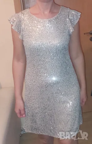Официална рокля с пайети, снимка 4 - Рокли - 41374179