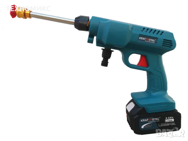 Мобилна Акумулаторна Водоструйка KraftRoyal с 2 Батерии 36V 8Ah , снимка 4 - Други инструменти - 48024457