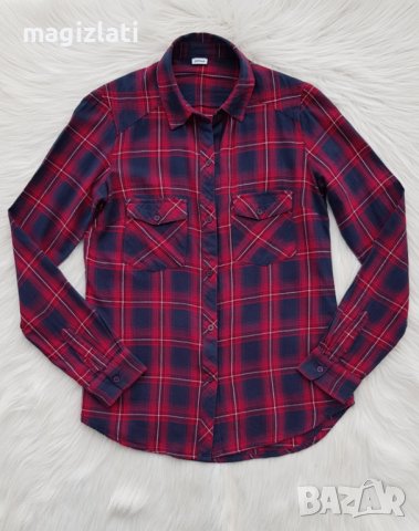 Дамска карирана риза XS-S, снимка 6 - Ризи - 43294604