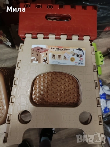 Сгъваеми табуретки нови, снимка 3 - Градински мебели, декорация  - 53495411