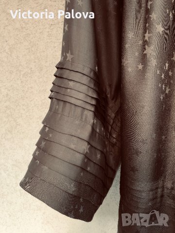 Прекрасна копринена блуза STAR JAQUARD, снимка 5 - Блузи с дълъг ръкав и пуловери - 27208543