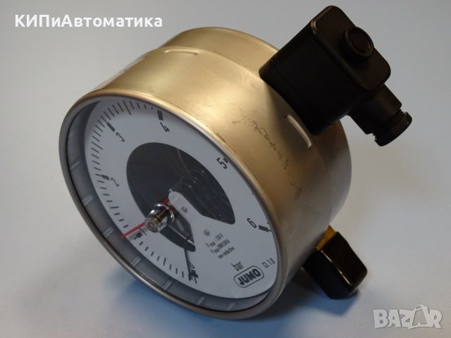 Ел. контактен Манометър JUMO Ф160, 6 bar pressure gauge with alarm contact, снимка 8 - Резервни части за машини - 39374033