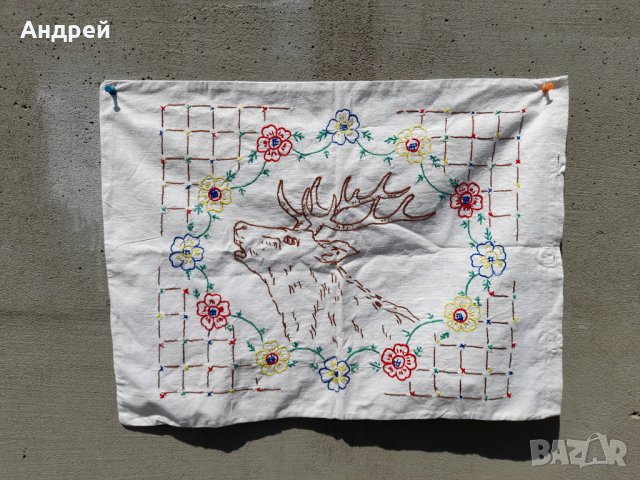 Старинна бродирана калъфка за възглавница #59, снимка 2 - Антикварни и старинни предмети - 36749306