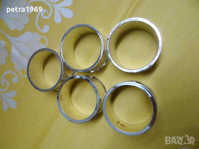 Орнаментирани метални пръстени за салфетки, снимка 4 - Аксесоари за кухня - 51954019