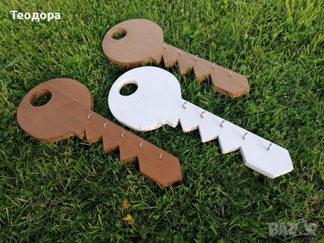 Поставка за ключове във формата на ключ, снимка 8 - Декорация за дома - 40568638