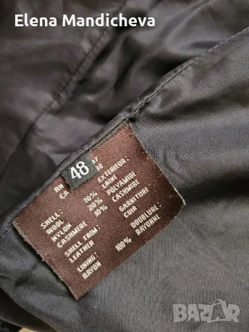 Късо вълнено зимно яке палто само с изкуствена яка , снимка 10 - Якета - 48853869