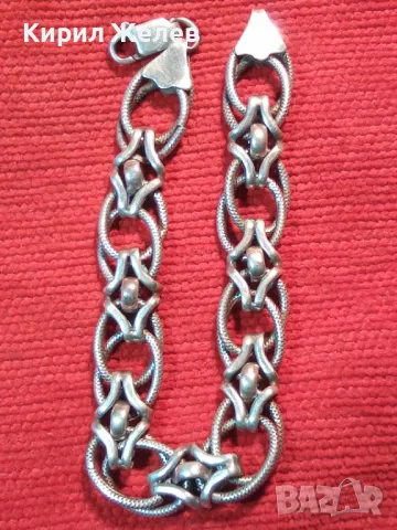 ПРЕВЪЗХОДНА ВИНТИДЖ СРЕБЪРНА ГРИВНА СРЕБРО 925 РЯДКА ПЛЕТКА МАЙСТОРСКА РЪЧНА СТАРА ИЗРАБОТКА 49303, снимка 13 - Гривни - 48480840