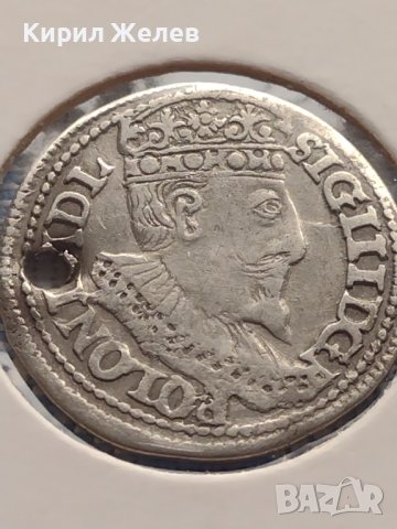 Сребърна монета 3 гроша 1596г. Сигизмунд трети ПОЛША 28453, снимка 7 - Нумизматика и бонистика - 42999849