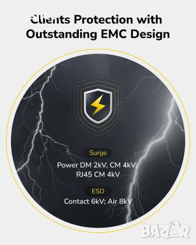 Нов Switch (Комутатор) Суич Cudy FS1010P, 8 портов, 10/100, PoE+ Switch 120W, 2 x Uplink порта CUDY, снимка 8 - Суичове - 52083607