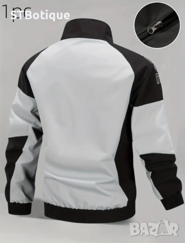 🧥 Мъжко софтшел яке с цял цип и висока яка – STBoutique, снимка 14 - Якета - 52179402