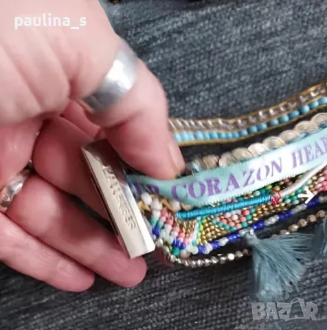 Два броя / Маркова гривна с магнитно закопчаване от стомана "Hallhuber" / ръчна изработка , снимка 6 - Гривни - 47201697