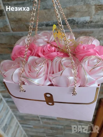 Сатенени букети , снимка 10 - Изкуствени цветя - 47982730