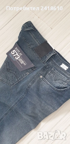 Replay Milano Anbass Stretch Slim Fit Mens Size 34/34 НОВО! ОРИГИНАЛ Мъжки Дънки!, снимка 3 - Дънки - 53578996