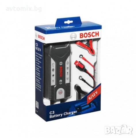 Зарядно за акумулатор BOSCH C3 6V/12V 0.8/3.8A, снимка 1 - Аксесоари и консумативи - 38555179