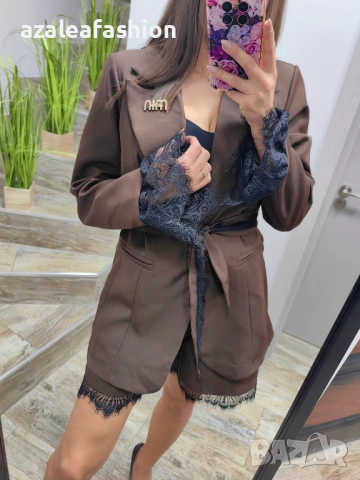 Дамски сет - сако панталонки и бюстие, снимка 7 - Комплекти - 52670822