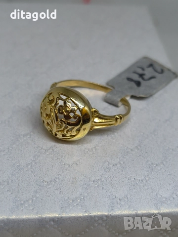 Нов 14К златен пръстен, български модел, 2.78 гр 485 лв, снимка 4 - Пръстени - 52722882