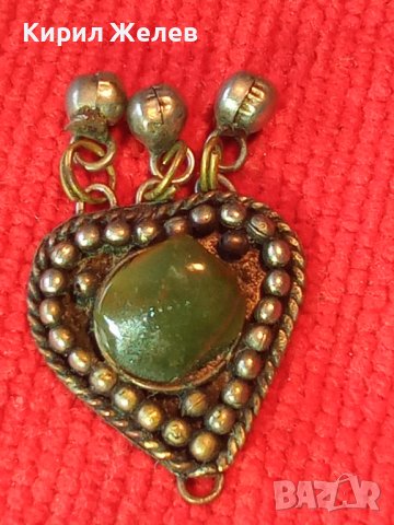 ВЪЗРОЖДЕНСКИ СТАРИНЕН ОСМАНСКИ НАКИТ ТРЕПКА с НЕФРИТ САЧАН 15111, снимка 2 - Антикварни и старинни предмети - 30330804