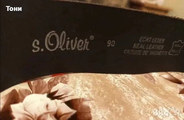 S. Oliver Оригинал Нов Дамски Италиански Колан от Естествена Кожа 110см.  , снимка 6 - Колани - 48966831
