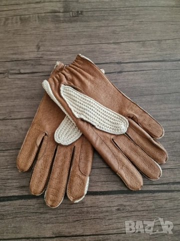 Страхотни ръкавици унисекс , кожени и с плетиво , снимка 4 - Ръкавици - 52354694