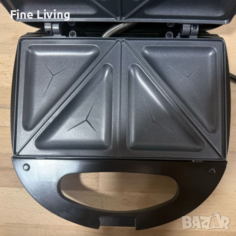 Уред за сандвичи Royal Swiss SLS1057C, 750W, незалепващи плочи, регулирем термостат, снимка 2 - Тостери - 52140421