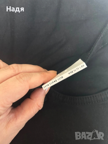 Дънки за бременни TOPSHOP черни, снимка 3 - Дънки - 53520008