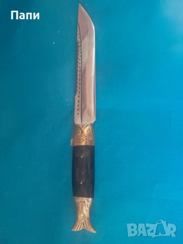 Ловен нож с дръжка на риба, снимка 9 - Ножове - 38390589